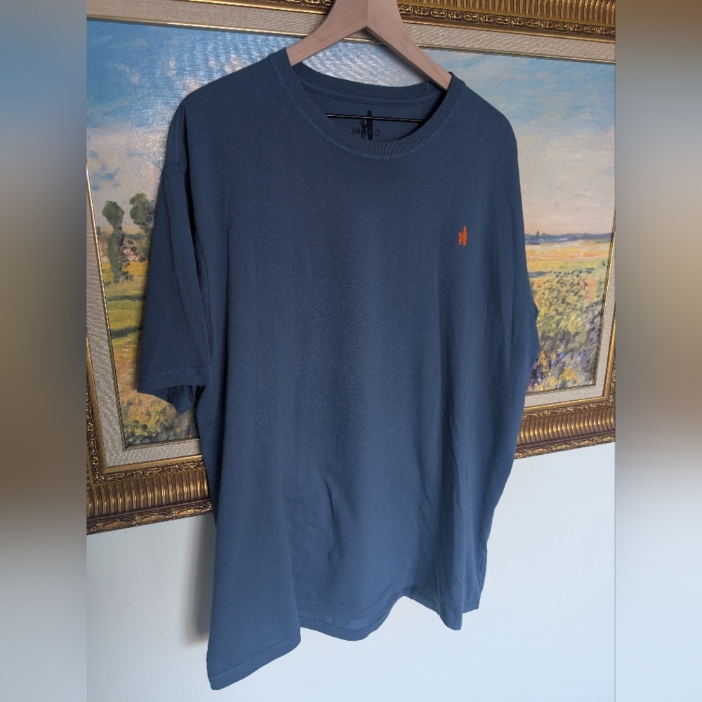 johnnie-O Men's Navy and Orange Graphic Tee - Picture 2 of 6